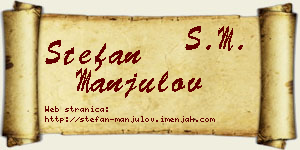 Stefan Manjulov vizit kartica